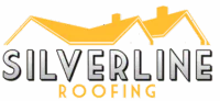 Silverline Roofing Limited logo, featuring stylized rooftops in yellow and bold text indicating professional roofing services.